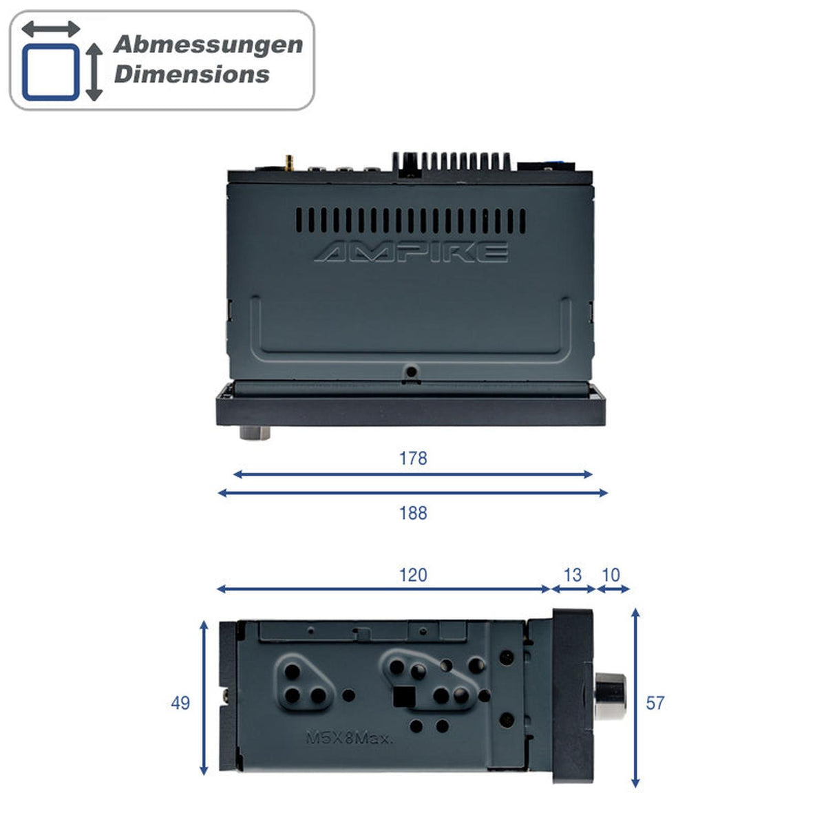Ampire-CPR60-1-DIN Autoradio-masori-kaufen