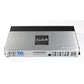 El Audio System R-130.4 24V es un Verstärker LKW de 24V con múltiples entradas/salidas y etiquetado claro, ideal para camiones.