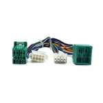 Audison Prima AP T-H DUC: colorful Plug  Play Kabel set with four connectors for Fiat Ducato amplifier integration, shown on white background.