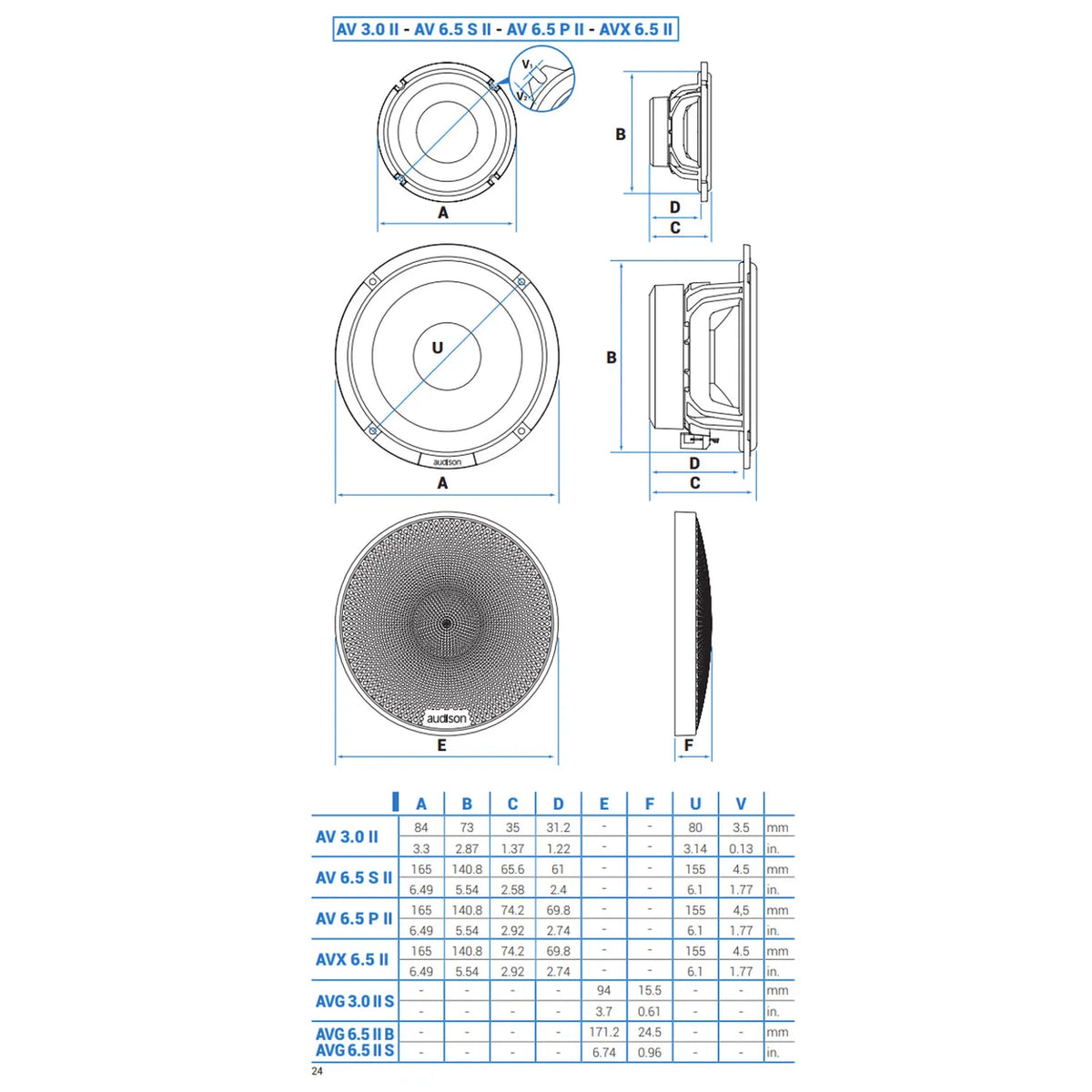 Audison-Voce II AVK 6A P II-6.5" (16,5cm) Lautsprecherset-masori-kaufen
