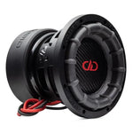 De DD Audio Power Tuned 1506 ESP is een zwarte 6,5 subwoofer met een getextureerde conus, rood/zwarte draden, rood dubbel D logo en levert 600W RMS.