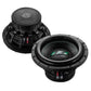 Deux grands subwoofers Deaf Bonce Apocalypse DB-SA 252 sont présentés, lun avec le cône et le logo, lautre avec le dos, les bornes de câblage et la puissance de 1000 W RMS.