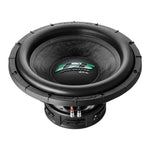 Le subwoofer noir Deaf Bonce Apocalypse DB-SA 275 de 15 pouces comporte un logo Apocalypse vert et blanc et délivre une puissance de 1500 W RMS.