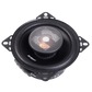 Een ronde zwarte 10 Zoll Edge EDS4-E4 subwoofer voor in de auto met metalen midden en montagebeugels op een witte achtergrond.