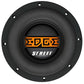LEdge Street EDS15D2-E0 è un subwoofer rotondo da 15 di colore nero, con la scritta EDGE in arancione e STREET SERIES in bianco, dotato di un cabinet Bassreflex-Lowbass da 3200 W per bassi profondi.
