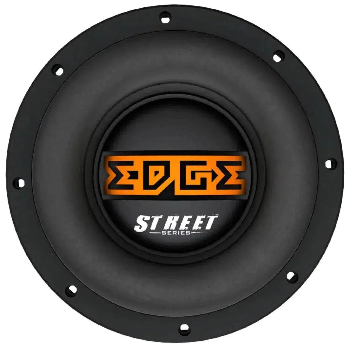 LEdge Street EDS15D2-E0 è un subwoofer rotondo da 15 di colore nero, con la scritta EDGE in arancione e STREET SERIES in bianco, dotato di un cabinet Bassreflex-Lowbass da 3200 W per bassi profondi.