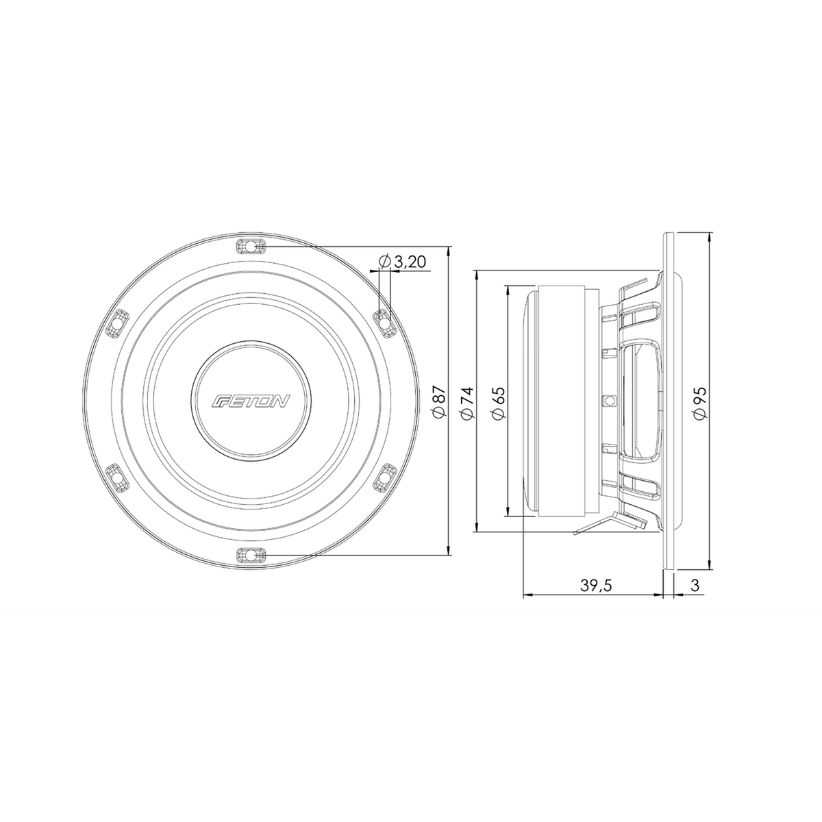 ETON-POW 80-3" (8cm) Mitteltöner-masori-kaufen