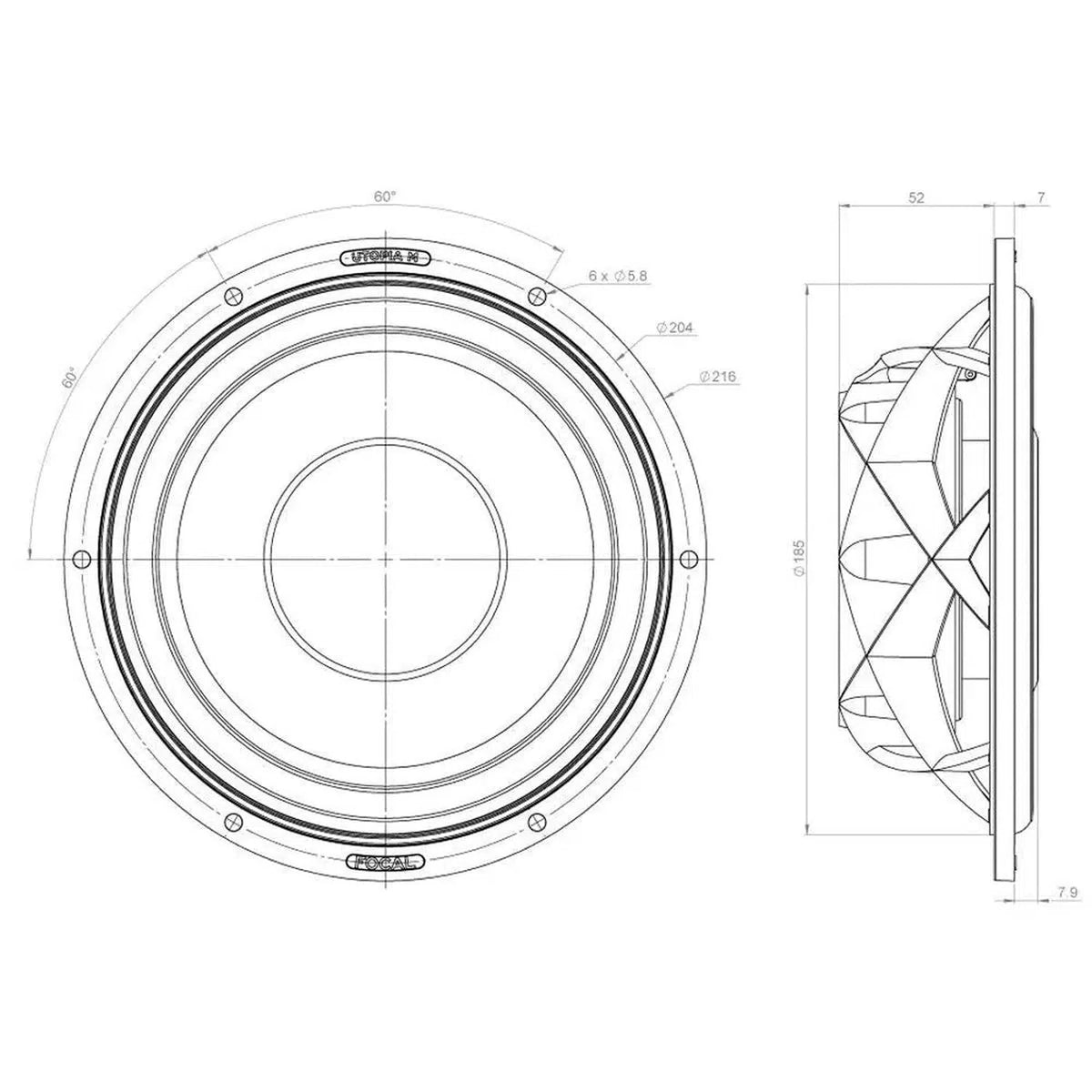 Focal-Utopia M 8WM-8" (20cm) Tiefmitteltöner-masori-kaufen