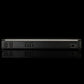 Back view of Gladen Mosconi Pro 4|30 AAB EVO with input/output ports, inspired by high-end Car-Audio-Systeme, on a black background with a reflection below.
