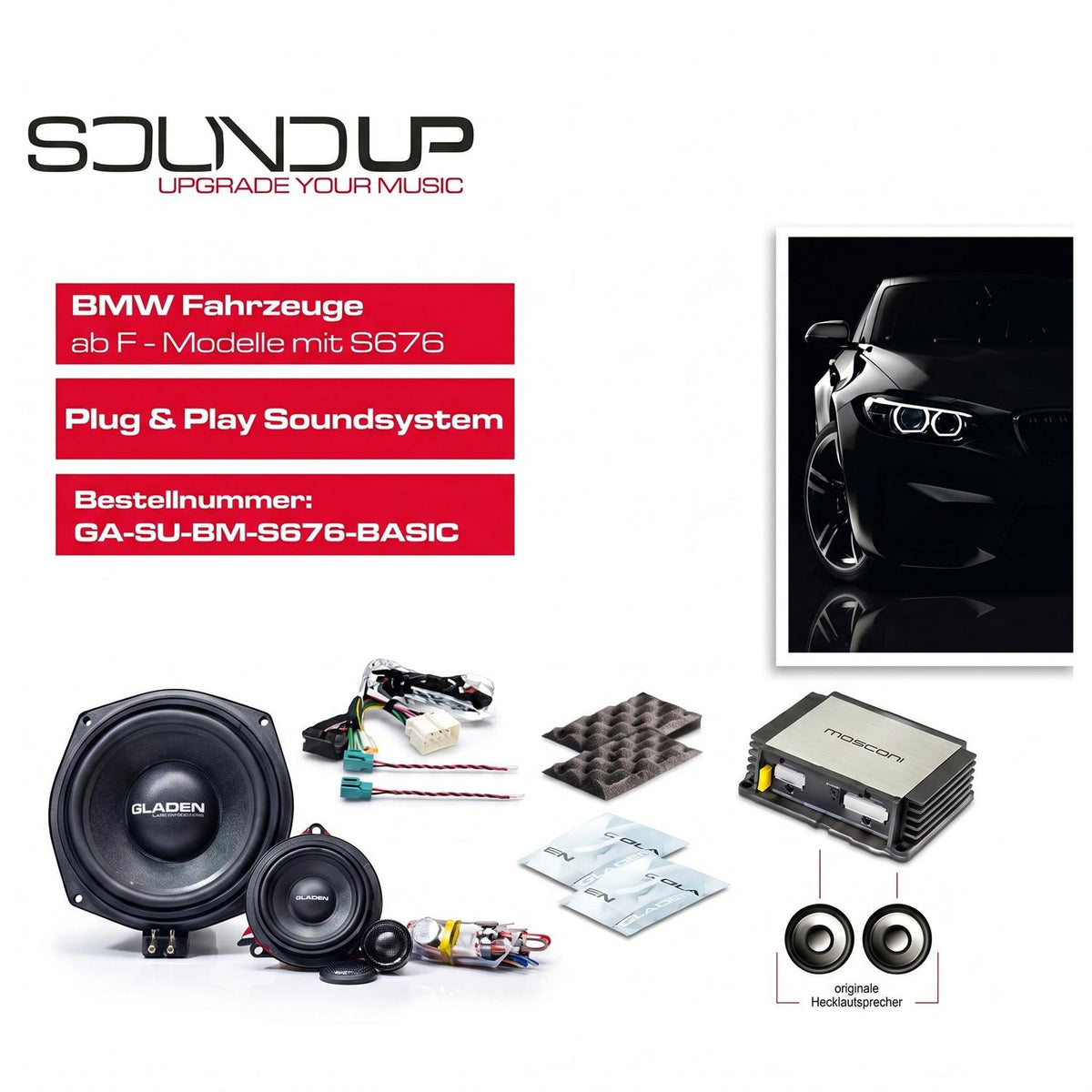 Gladen-Sound Up BM S676-BMW-Komplettset-masori-kaufen