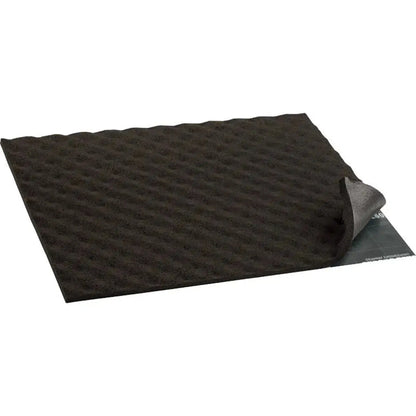 The Ground Zero GZDF 1500SA Schaumstoff 8x37x50cm is a black egg-crate foam pad with adhesive back, ideal for sound absorption.