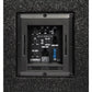 Gros plan du panneau de commande dun amplificateur Hifonics Vulcan VX-690A Aktiv avec des ports dentrée/sortie, des boutons de réglage, des interrupteurs et un fusible sur une surface noire texturée.