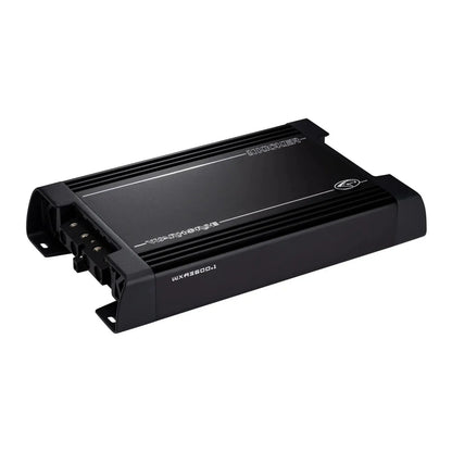 Le Kicker Warhorse Series 49WXA36001 est un amplificateur noir rectangulaire à 1 canal avec des bornes visibles et une puissante sortie de 3600W RMS.