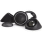 Four black, round Morel MT300 tweeters with mesh covers and mounting parts are displayed on a white background.