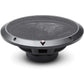 Enceinte coaxiale 2 voies Rockford Fosgate Punch P1692, noire et ronde, avec une grille et un logo rouge/argent, vue de biais sur fond blanc.