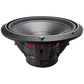 Le Rockford Fosgate Punch P2D2-15 / P2D4-15 est un subwoofer de 15 noir et argenté avec un cône rond, un cadre visible, deux bobines mobiles et un câblage rouge apparent.
