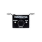 Il Soundigital Level Control SD RLC è un dispositivo nero con manopola centrale Level, spie Power e Clip e staffe laterali per il controllo del subwoofer.